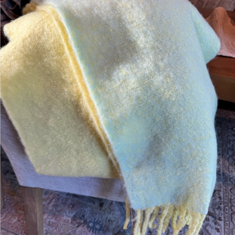 Anthropologie Soft Yellow Scarf